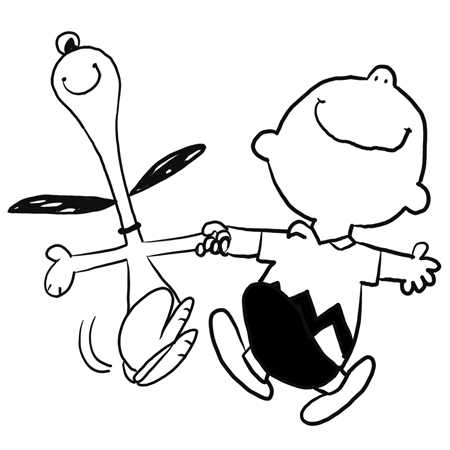 Snoopy is happy too!